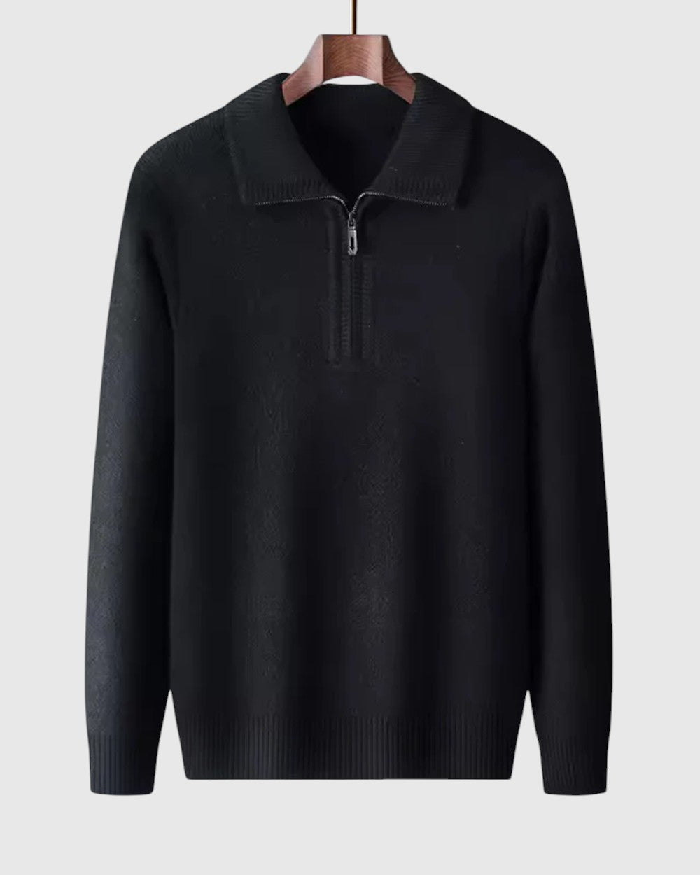 Perla- Kašmírový svetr s čtvrtovým zipem Gstaad