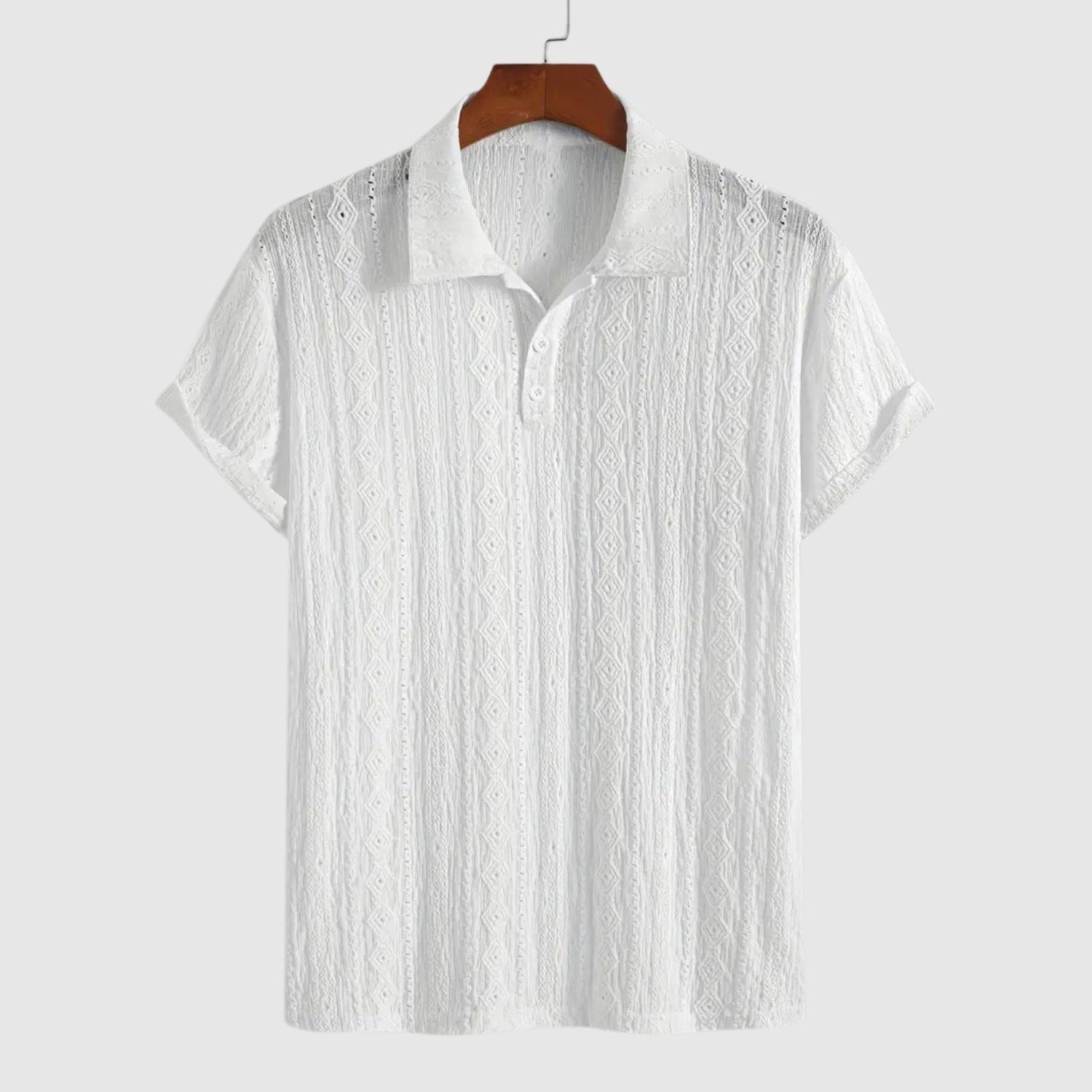 Libuše – Jemné pletené polo s texturovaným designem