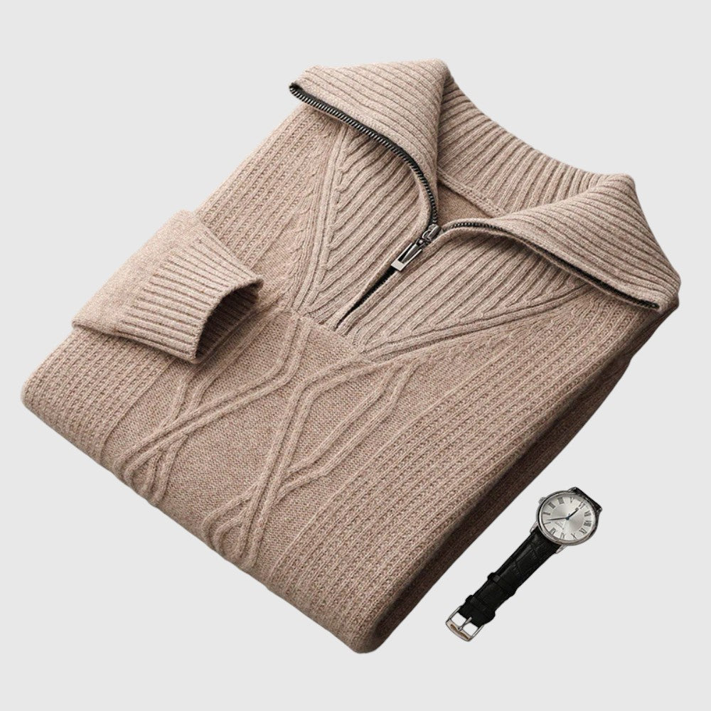 Perla- Camisola s zipem Taranto Merino Wool