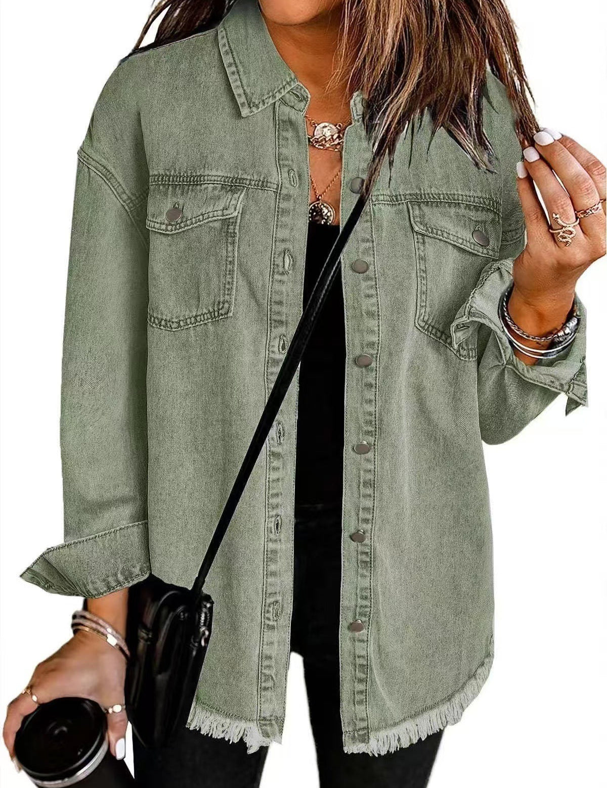 Martina - Džínová košile s knoflíky