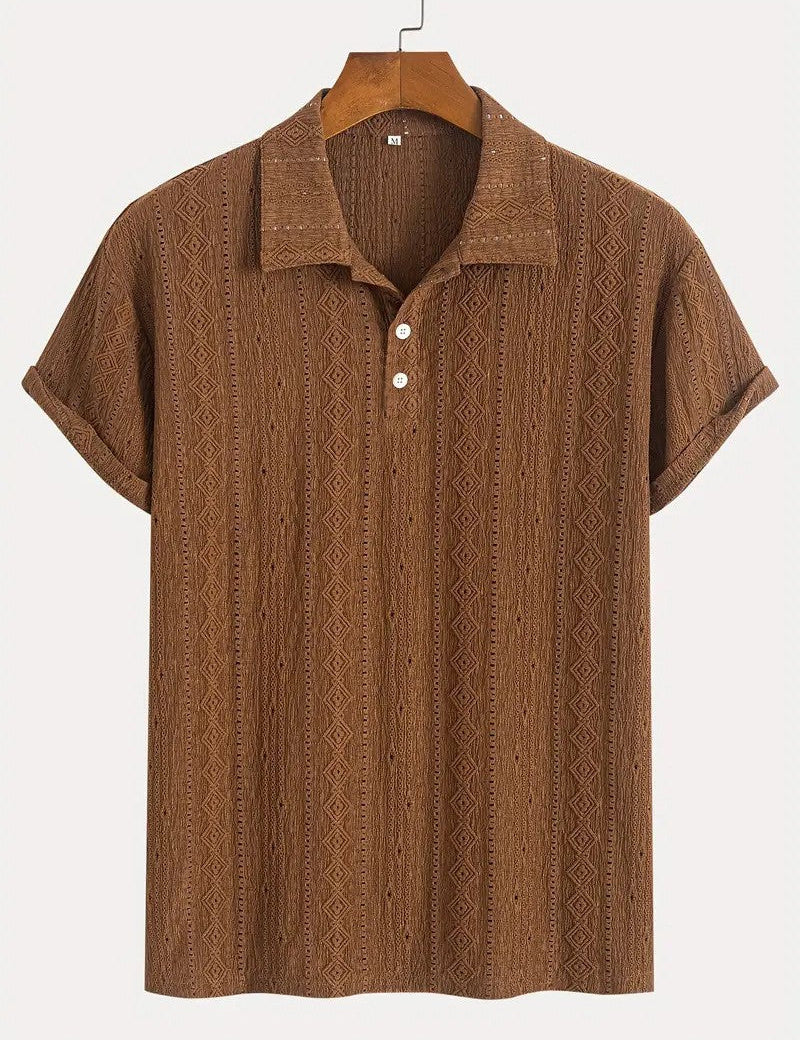 Libuše – Jemné pletené polo s texturovaným designem