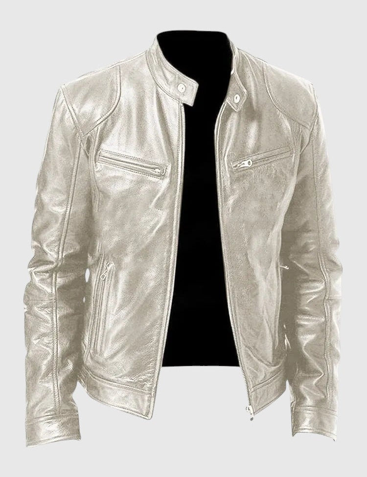 Henry - Ležérní kožená bunda pro muže